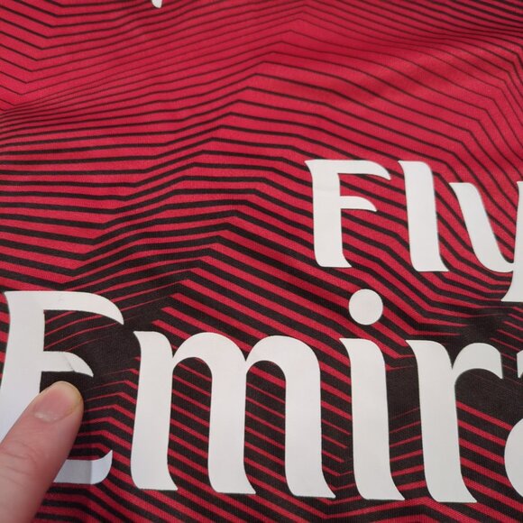 Puma Men's Size XL AC Milan Training Jersey 2018/2019 Red Black Soccer Football - Picture 5 of 9